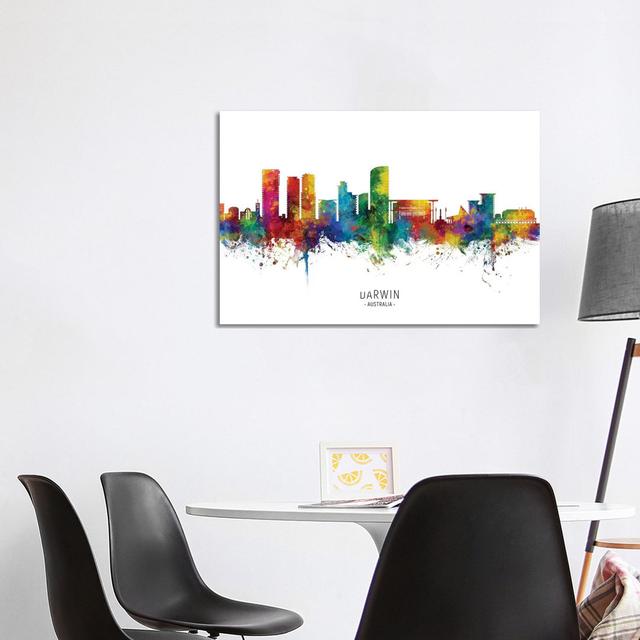 Darwin Australia Skyline by Michael Tompsett - Wrapped Canvas Art Prints Latitude Run Size: 66.04cm H x 101.6cm W x 3.81cm D on Productcaster.