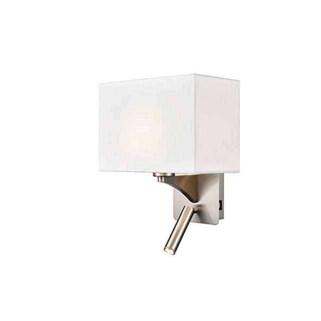 Shellenbarger 2-Light LED Sconce Ebern Designs Shade Colour: Off White on Productcaster.