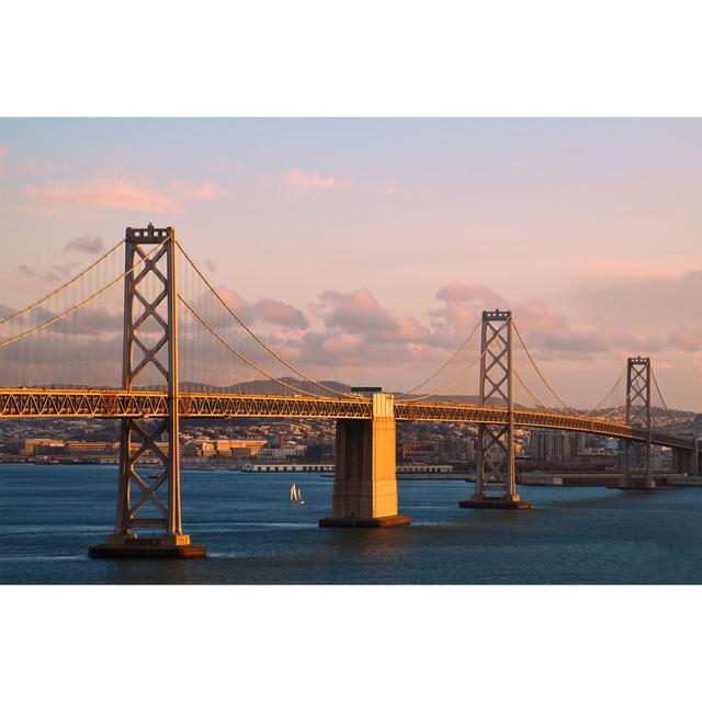 Channin Bay Bridge by Nstanev - Wrapped Canvas Print Latitude Run Size: 30cm H x 46cm W 3.8cm D on Productcaster.