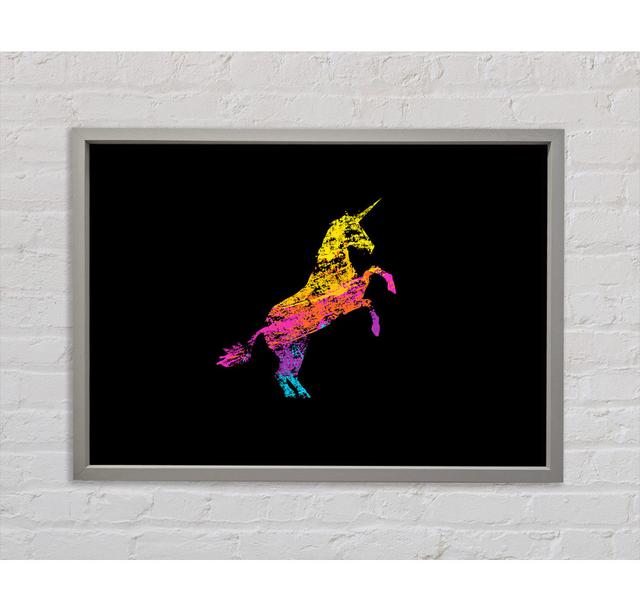 Rainbow Unicorn - Print Bright Star Size: 100cm H x 141.4cm W x 3.3cm D on Productcaster.