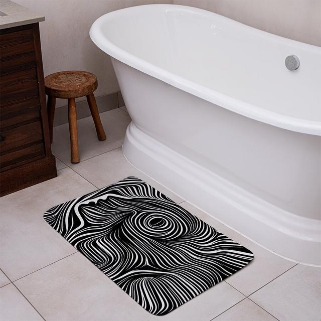 Donzel Rectangle Bath Mat East Urban Home on Productcaster.