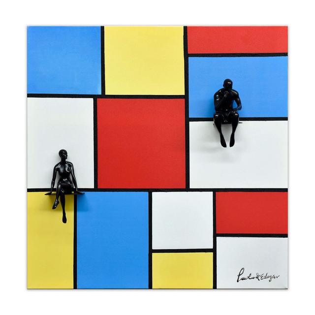 Sculpture painting 'Tribute to Mondrian' Ivy Bronx on Productcaster.