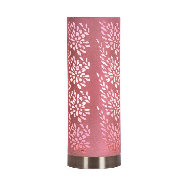 Auderghem 32cm Table Lamp (Set of 2) Latitude Vive Colour: Silver Base/Pink Shade on Productcaster.