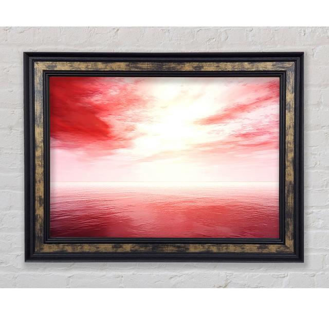 Just Pink Framed Print Highland Dunes Size: 59.7cm H x 84.1cm W x 8cm D on Productcaster.