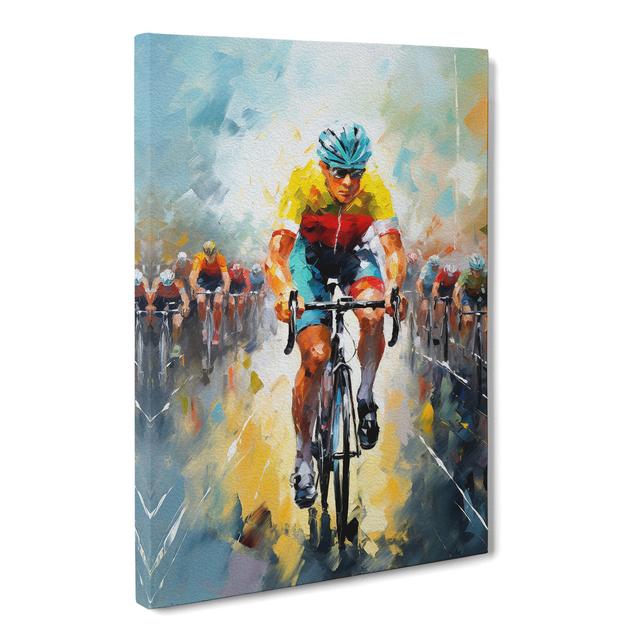 Tour De France Impressionism - Print Marlow Home Co. Size: 50cm H x 35cm W x 3cm D on Productcaster.