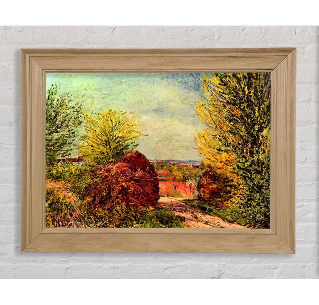 Sisley Path In Veneux Nadon In Spring - Single Picture Frame Art Prints Bright Star Größe: 42 cm H x 59,7 cm B x 8 cm T on Productcaster.