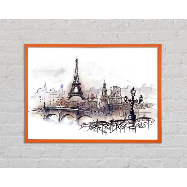 Barretti Eiffel Tower Over The City 4 - Print Ophelia & Co. Size: 21cm H x 29.7cm W x 2cm D on Productcaster.