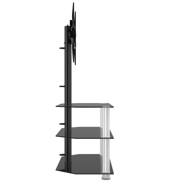 Cadwyn TV Stand for TVs Metro Lane Colour: Black/Silver, Overall Entertainment Center Width - Side to Side: 40" on Productcaster.