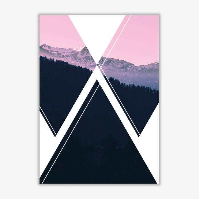 Abstract Mountain - Graphic Art Print on Paper East Urban Home Format: No Frame, Size: 30 cm H x 21 cm W x 1 cm D on Productcaster.