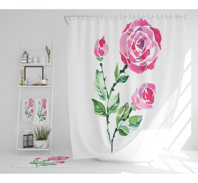 Nesat Polyester Shower Curtain Set (Set of 3) East Urban Home on Productcaster.