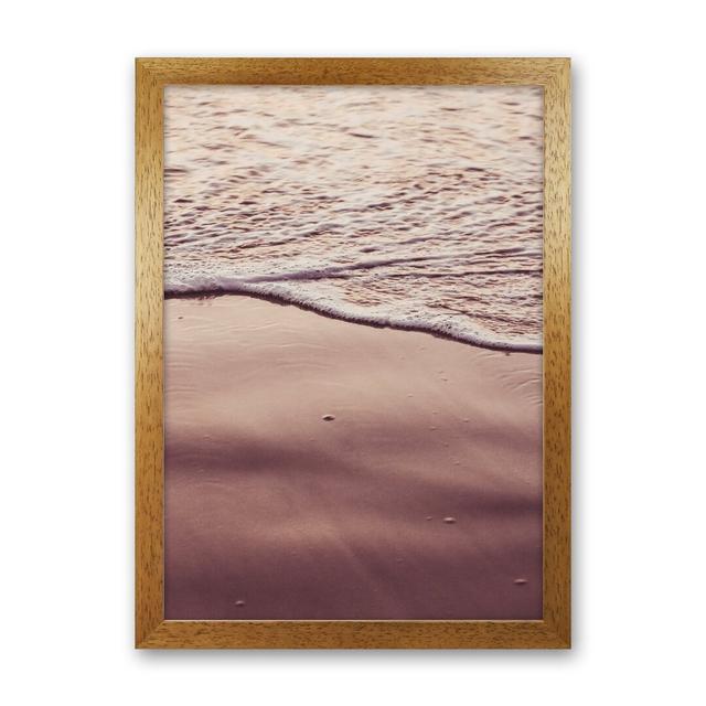 Sunset Waves Photography Print by Victoria Frost - Photograph Print Highland Dunes Format: Oak Framed, Size: 46cm H x 34cm W x 3cm D on Productcaster.