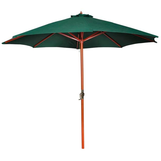 Azena 300cm Market Parasol Dakota Fields Size: 258cm H x 300cm W x 300cm D, Fabric Colour: Green on Productcaster.