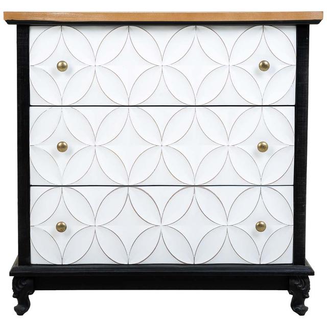 3 - Drawer Chest of Drawers Fleur De Lis Living on Productcaster.