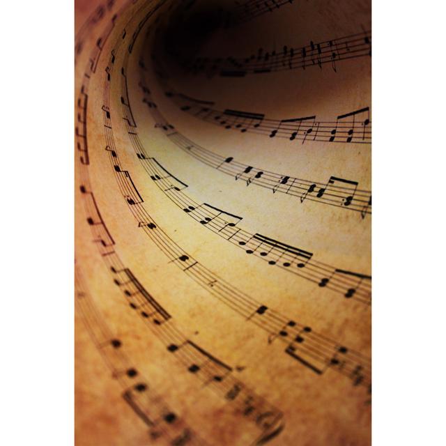 Sheet Music - Wrapped Canvas Photograph Marlow Home Co. Size: 76cm H x 51cm W x 3.8cm D on Productcaster.