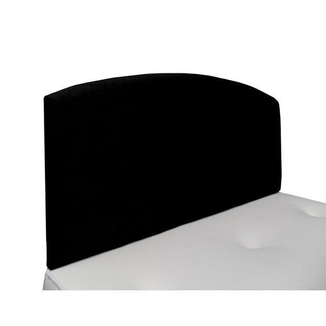 Burcham Upholstered Headboard 17 Stories Colour: Black, Size: Double (4'6) on Productcaster.