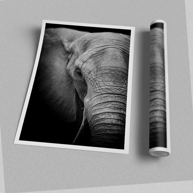 Elephant Power - Graphic Art Print on Paper East Urban Home Size: 59.4 cm H x 42 cm W on Productcaster.