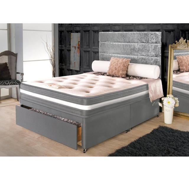 Godfrey Coilsprung Divan Bed Rosdorf Park Size: Small Single (2'6) on Productcaster.