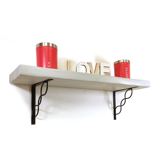 Lampart Bracket Shelf Ebern Designs Size: 24cm H x 60cm W x 22.5cm D on Productcaster.