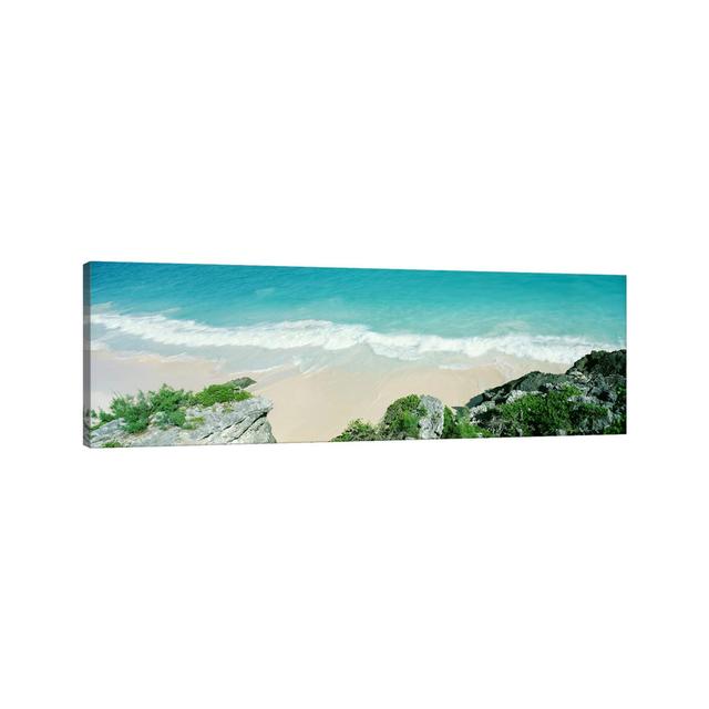 A Receding Surf, Bermuda - Wrapped Canvas Panoramic Photograph Highland Dunes Size: 50.8cm H x 152.4cm W x 3.81cm D on Productcaster.