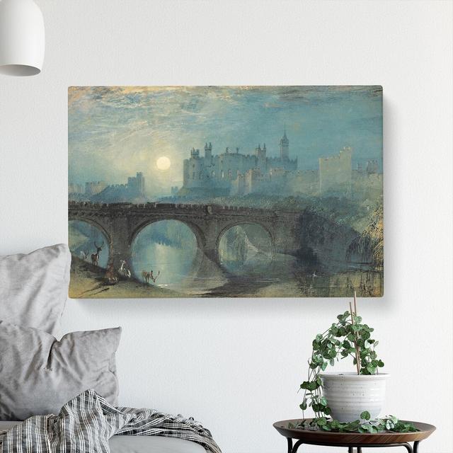 Alnwick Castle by Joseph Mallord William Turner - Wrapped Canvas Painting East Urban Home Size: 40cm H x 60cm W x 3cm D on Productcaster.