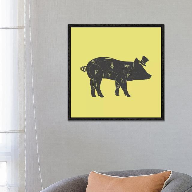 Piggy Bank by Tobias Fonseca - Gallery-Wrapped Canvas Giclée on Canvas August Grove Size: 66.04cm H x 66.04cm W x 3.81cm D, Format: Black Framed on Productcaster.