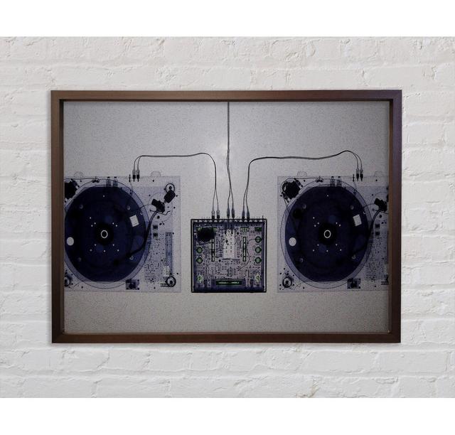 Translucent Dj Console Mixer - Single Picture Frame Art Prints on Canvas Bright Star Size: 100cm H x 141.4cm W x 3.3cm D on Productcaster.