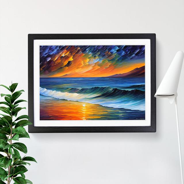 Dazzling Ocean Beach Vol.2 House of Hampton Frame Colour: Black Framed, Size: 46cm H x 64cm W x 2cm D on Productcaster.