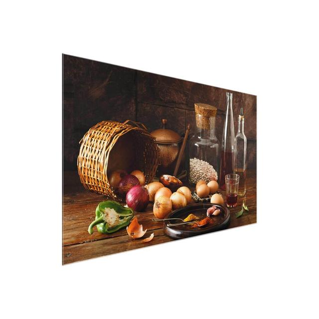 Fragrances in Cooking - Photograph Print on Glass East Urban Home Size: 40cm H x 60cm W x 0.4cm D on Productcaster.