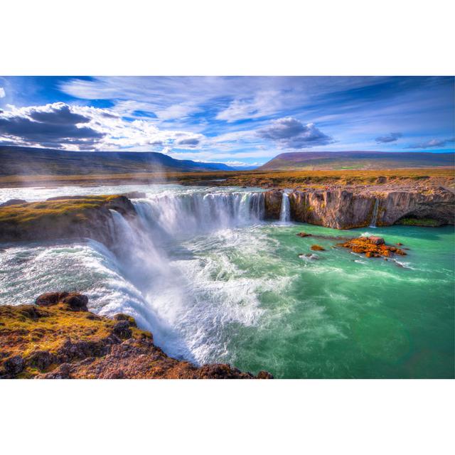 Godafoss by PEDRE - No Frame Art Prints on Canvas Alpen Home Size: 20cm H x 30cm W on Productcaster.