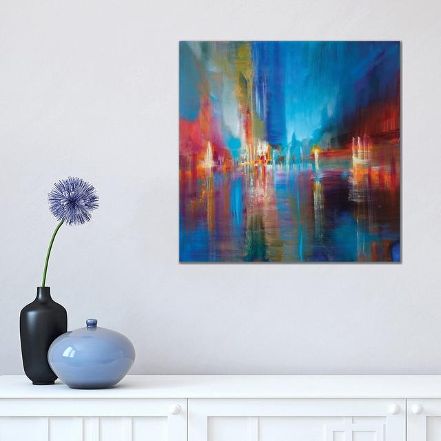 The Lake by Annette Schmucker - Painting on Canvas Metro Lane Size: 45.72cm H x 45.72cm W x 3.81cm D, Format: Wrapped Canvas on Productcaster.