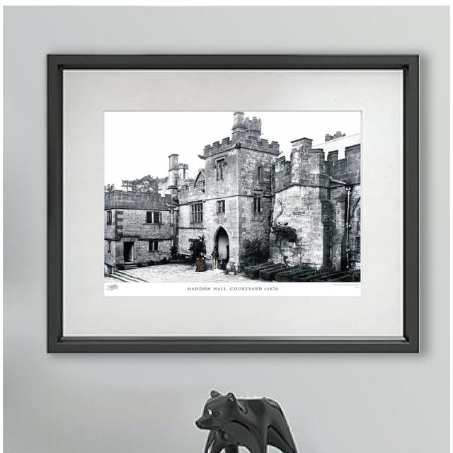 Haddon Hall, Courtyard C1870' - Picture Frame Photograph Print on Paper The Francis Frith Collection Size: 40cm H x 50cm W x 2.3cm D on Productcaster.