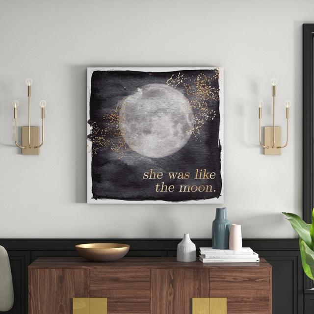 'She Was Like the Moon' - Wrapped Canvas Graphic Art Print East Urban Home Size: 91cm H x 91cm W x 4cm D on Productcaster.