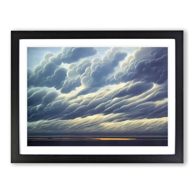 Shining Clouds - Single Picture Frame Print 17 Stories Frame Colour: Black, Size: 46cm H x 64cm W x 2cm D on Productcaster.