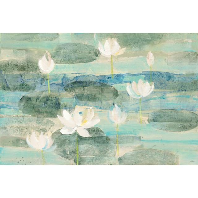 'Water Lilies Bright' by Albena Hristova - Wrapped Canvas Painting Print Rosalind Wheeler Size: 20cm H x 30cm W on Productcaster.