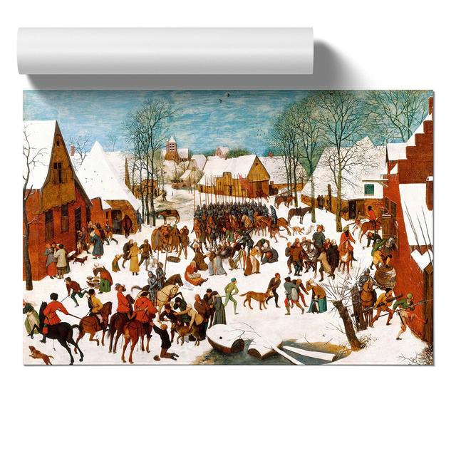 Massacre of the Innocents by Pieter Bruegel the Elder - Unframed Painting East Urban Home Size: 42cm H x 59cm W x 0.1cm D on Productcaster.