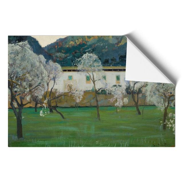 White Farmhouse by Santiago Rusinol - Unframed Painting East Urban Home Size: 21cm H x 30cm W x 0.1cm D on Productcaster.