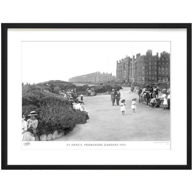 St Anne's, Promenade Gardens 1913 - Single Picture Frame Print The Francis Frith Collection Size: 40cm H x 50cm W x 2.3cm D on Productcaster.