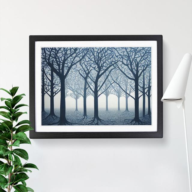 An Enigmatic Forest - Picture Frame Painting Alpen Home Frame Option: Oak, Size: 34cm H x 46cm W x 2cm D on Productcaster.