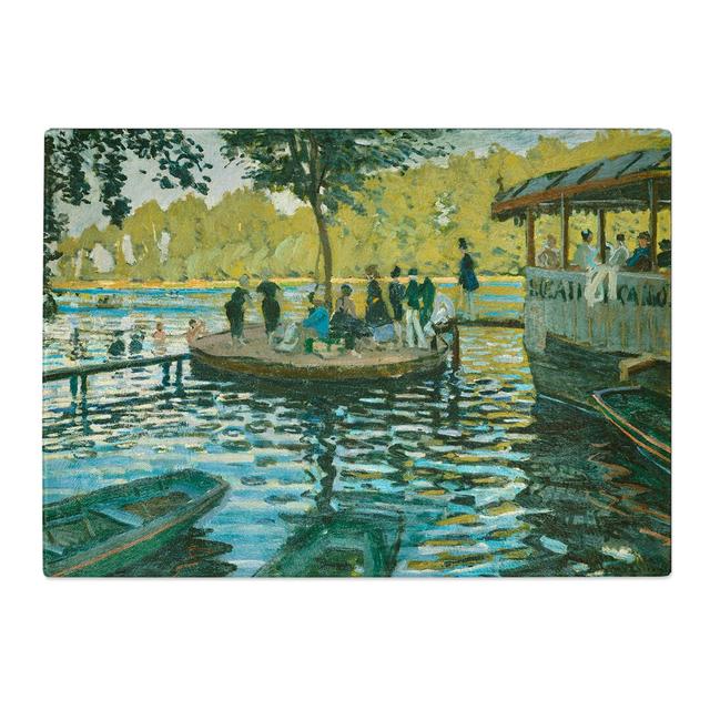 Bain a La Grenouillere by Claude Monet Chopping Board East Urban Home Size: 0.4cm H x 29cm W x 39cm L on Productcaster.