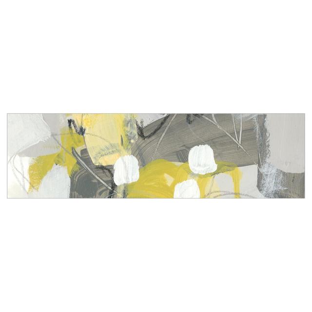 Lemons In The Mist III 40 x 140cm PVC Tile in Grey/Yellow/White Ivy Bronx on Productcaster.