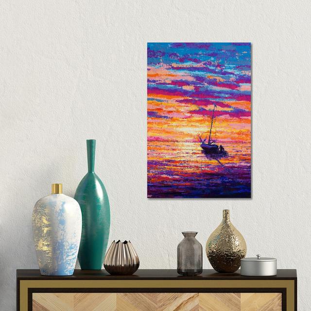 Sunset Sail by Anne-Marie Verdel - Gallery-Wrapped Canvas Giclée on Canvas Breakwater Bay Size: 45.72cm H x 30.48cm W x 1.91cm D, Format: Canvas on Productcaster.