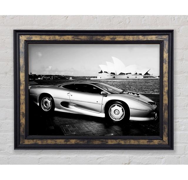 Ferrari Silver In Sydney - Einzelner Bilderrahmen Kunstdrucke Bright Star Größe: 59,7 cm H x 84,1 cm B x 8 cm T on Productcaster.