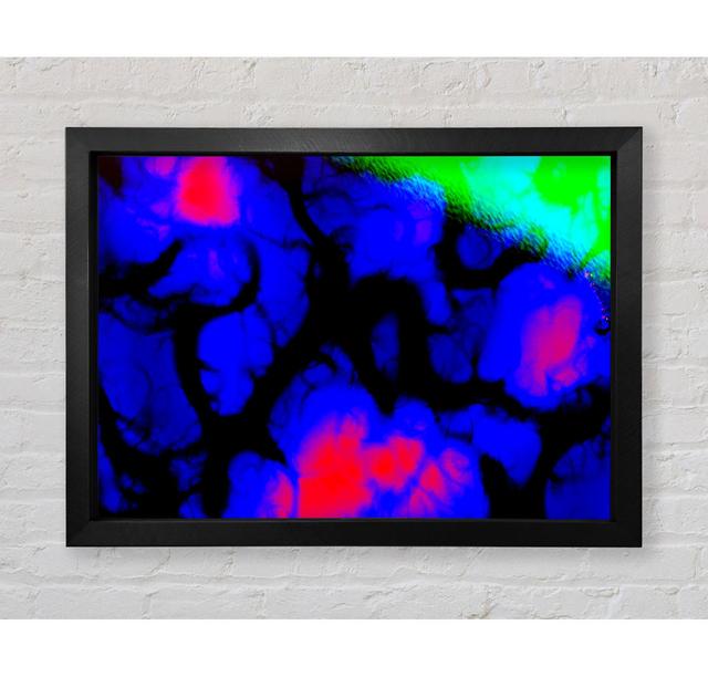 Fluorescent Glow Framed Print Ivy Bronx Size: 100cm H x 141.4cm W x 3.4cm D on Productcaster.