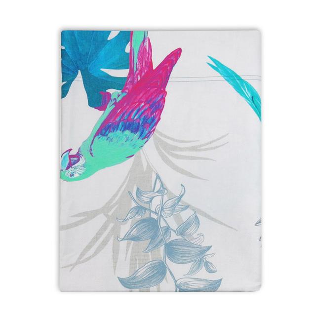 Goscho Floral Satin Flat Sheet East Urban Home on Productcaster.