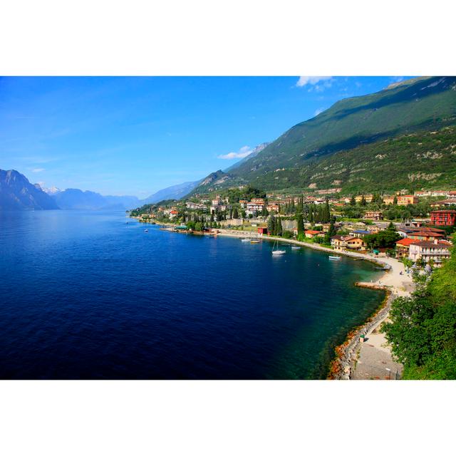 Idyllic Blue Lake Garda by Agustavop - Wrapped Canvas Art Prints Breakwater Bay Size: 51cm H x 76cm W on Productcaster.