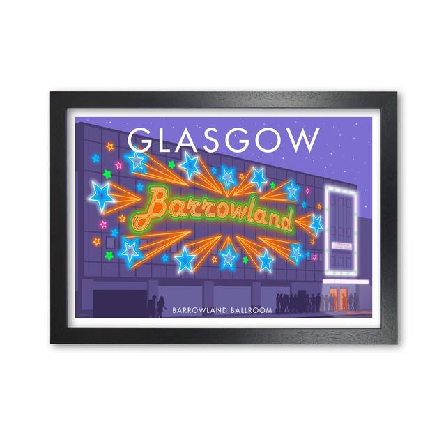 Glasgow Barrowland by Stephen Millership - Graphic Art Print on Paper East Urban Home Size: 21 cm H x 29.7 cm W x 5 cm D, Frame Options: Black on Productcaster.