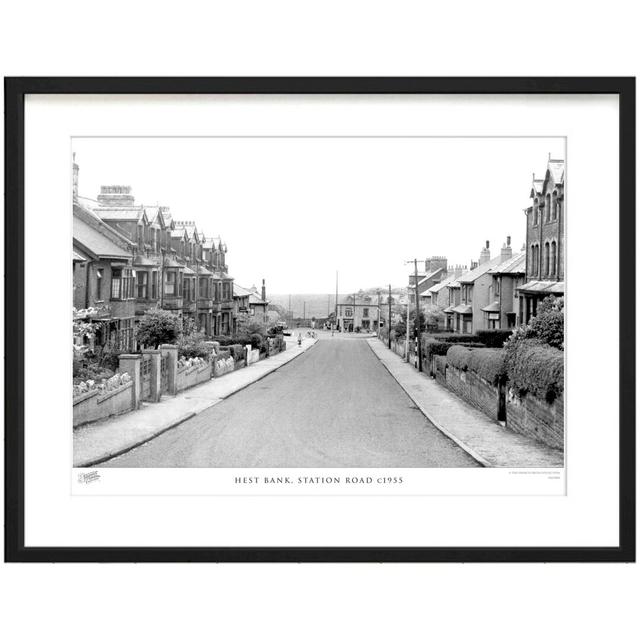 'Hest Bank, Station Road C1955' - Picture Frame Photograph Print on Paper The Francis Frith Collection Size: 28cm H x 36cm W x 2.3cm D on Productcaster.