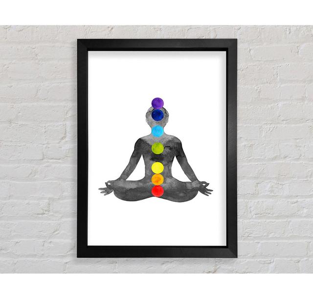 Chakra Meditation Points 1 - Print Latitude Vive Size: 59.7cm H x 42cm W x 3.4cm D on Productcaster.