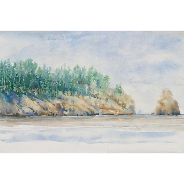 Watercolor Shore II by Tim OToole - Wrapped Canvas Print Rosalind Wheeler Size: 30cm H x 46cm W x 3.8cm D on Productcaster.