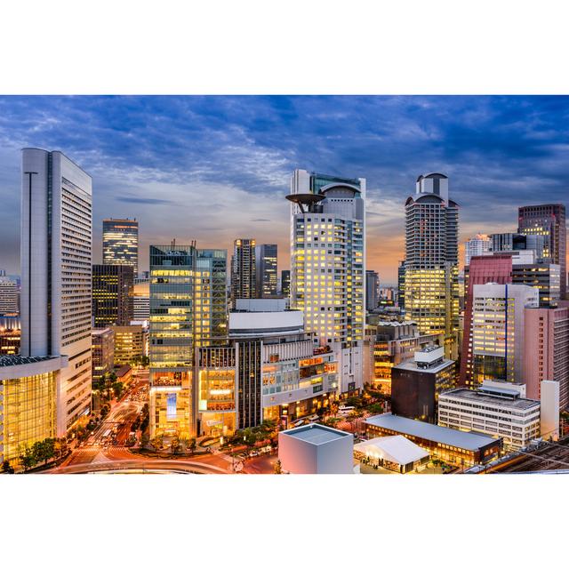 Osaka Cityscape by Seanpavonephoto - Wrapped Canvas Photograph 17 Stories Size: 81cm H x 122cm W on Productcaster.